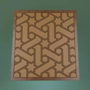 Demerdash Mosque geometric pattern door panel