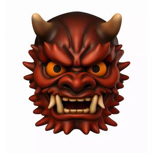 Red Japanese Oni Mask Demon 2 toy
