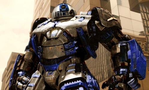 R2D2 went to the gym/R2D2 Hulkbuster meshup