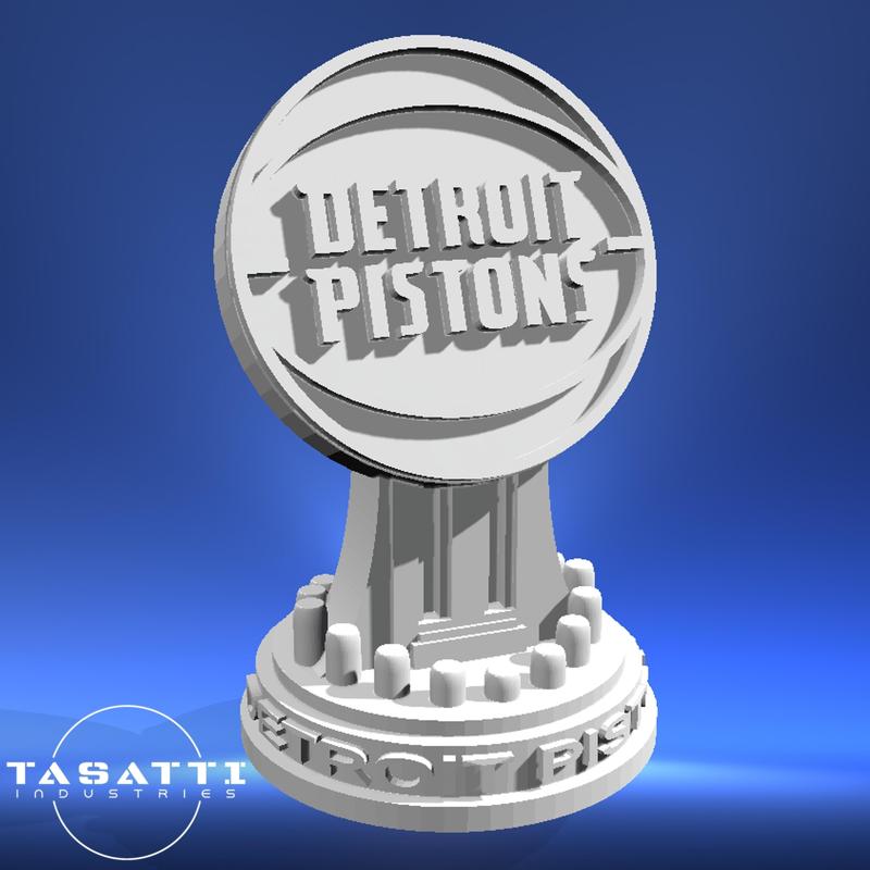 NBA Detroit Pistons Logo Trophy