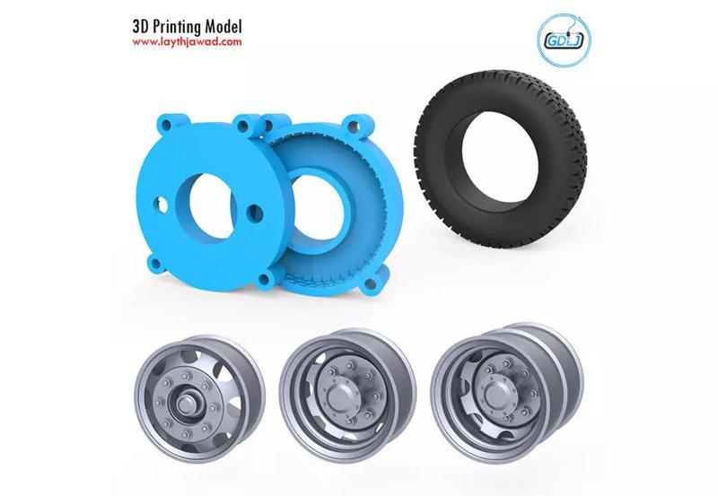 Truck Tire Mold With 3 Wheels