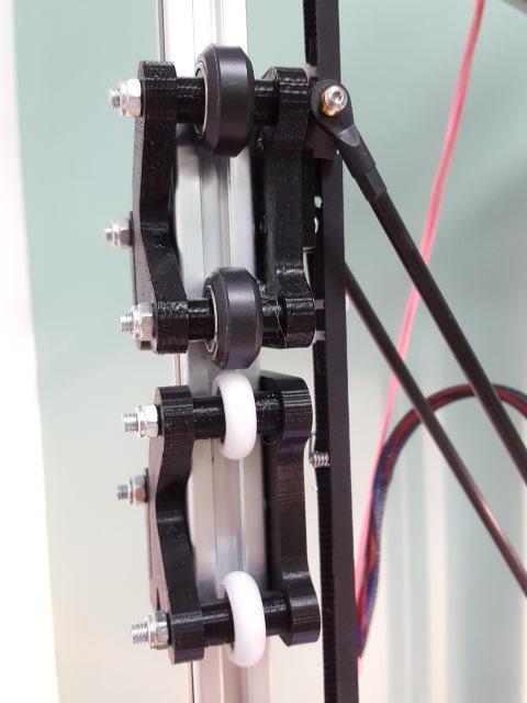 Sliders/Carriage for Delta Kossel 2020 Original Wheels and Openbuilds Part Store V Wheels