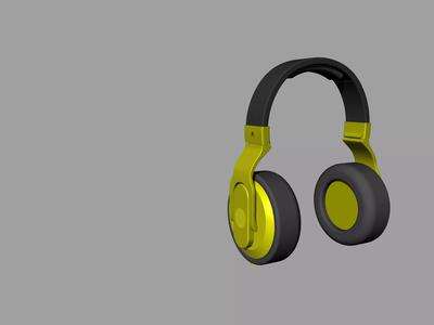 Black and yellow beats headphones