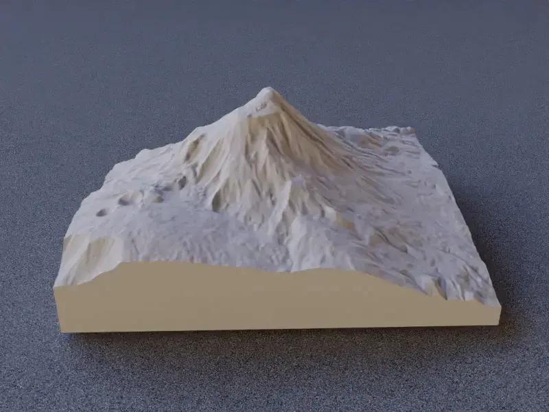 model of Mount Ararat