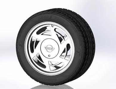 Wheels for scale model of Vette 1989