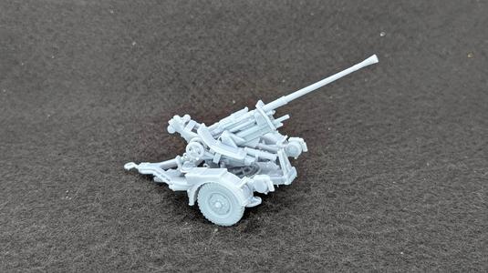 AA gun 37mm FlaK 37 (on wheels+on cross)+Gunner (Germany, WW2)