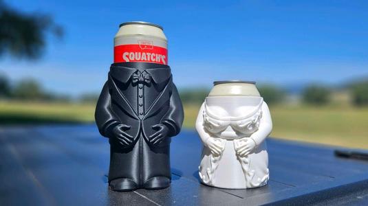 Can holder,Bride and Groom