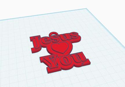 Jesus Loves You Keychain