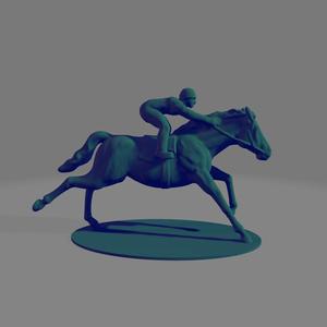Jockey on horseback