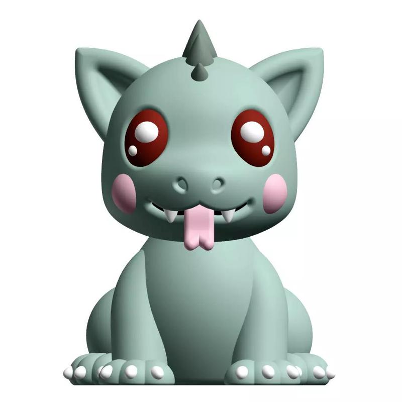 Cute Cryptid Baby Chupacabra 3D Printable Figure