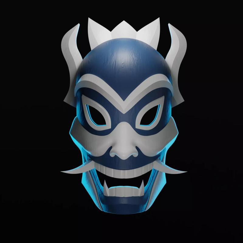 Blue Spirit Mask - Hannya Version - Avatar The Last Airbender