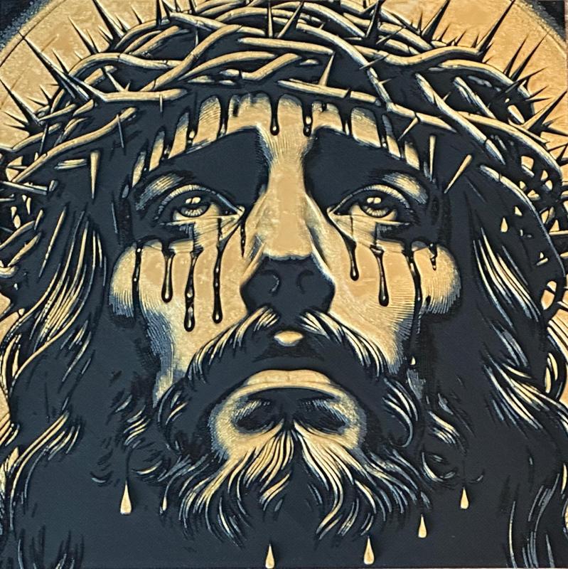 Jesus with bloody tears