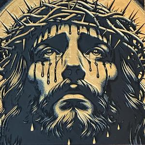 Jesus with bloody tears