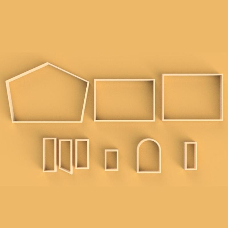 gingerbread house cookie cutters / gingerbread house cookie cutters