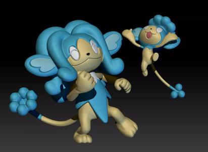 Pokemon Panpour Simipour