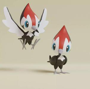Pokemon - Pikipek  with 2 poses