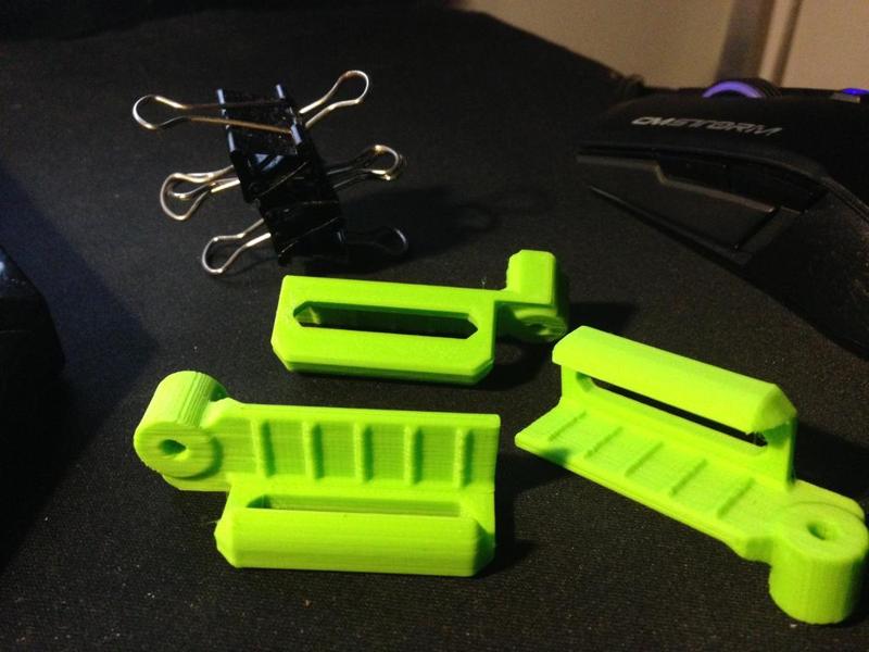 BQ Prusa I3 glass clips
