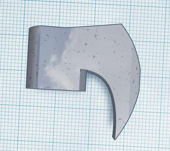 Non-lethal pecil axe head