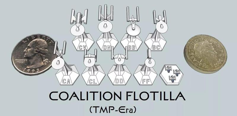 MicroFleet TMP-Era Coalition Flotilla Starship Pack