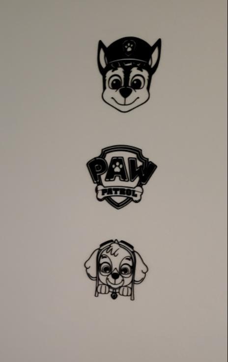 Bundle Paw Patrol - Chase, Skye, Logo