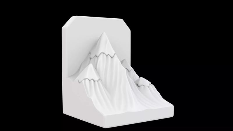 Mountain Peak Bookend Book Support