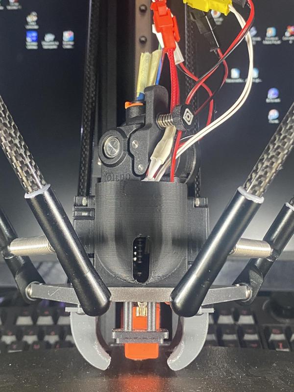 FLSun Super Racer - Effector housing mount for Orbiter v 2.0