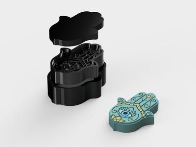 Hamsa - bath bomb mould