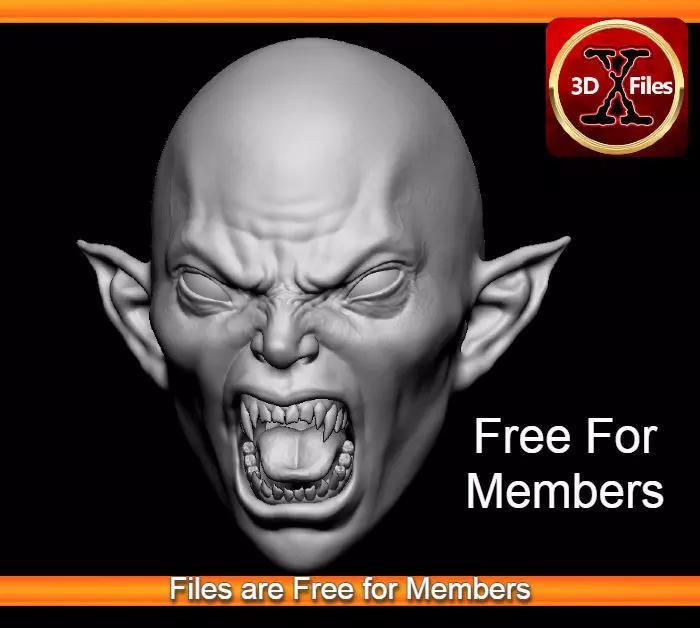 Female Vampire One Sixth Scale Action Figure Head Sculpt