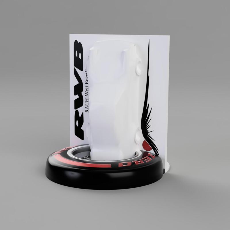 Porsche RWB 911 Turbo Racing Low Poly Car Bookend for Motor Enthusiasts