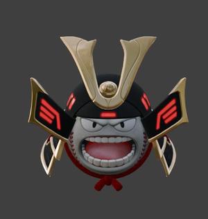 Baseball Samurai - Angry Ball Character STL