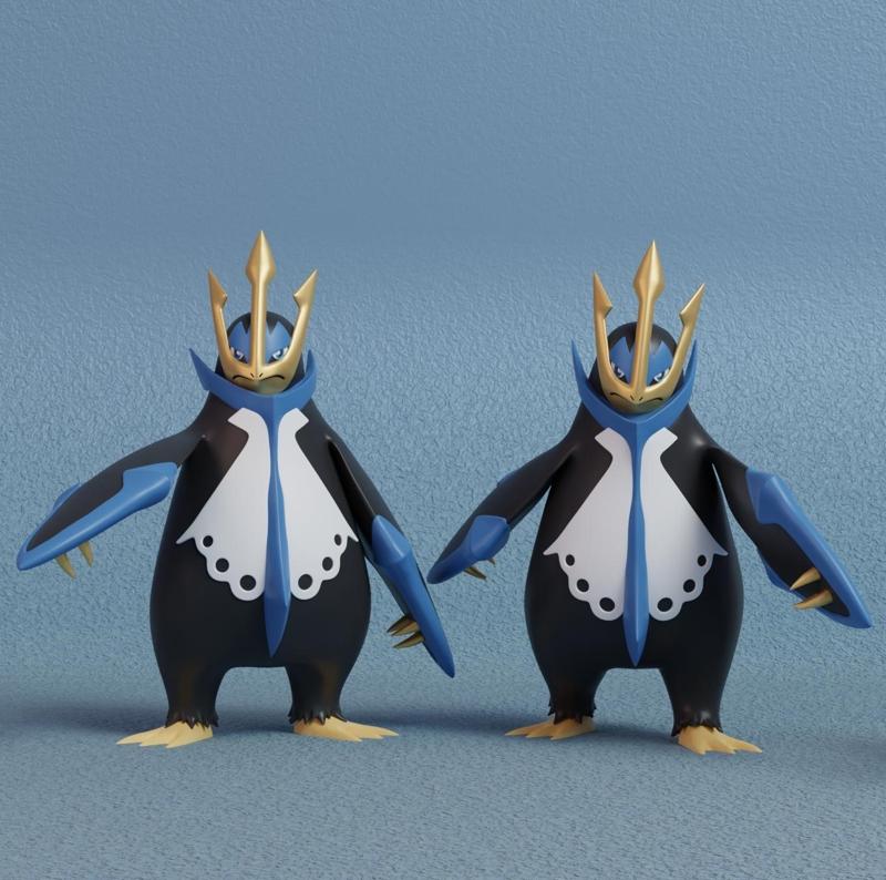 Pokemon - Empoleon with 2 poses