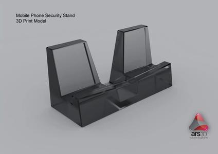 Mobile Phone Security Stand with Rear USB Cable