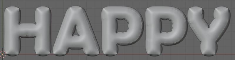 Letras HAPPY BIRTHDAY globo