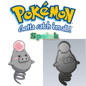 AMAZING POKEMON Spoink COOKIE CUTTER STAMP CAKE DECORATING