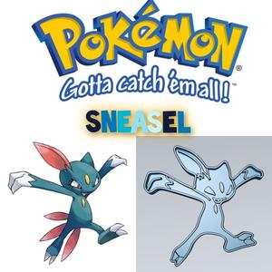 AMAZING POKEMON Sneasel COOKIE CUTTER STAMP CAKE DECORATING