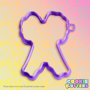 COMMUNION GIRL BOW COOKIE CUTTER MOLD
