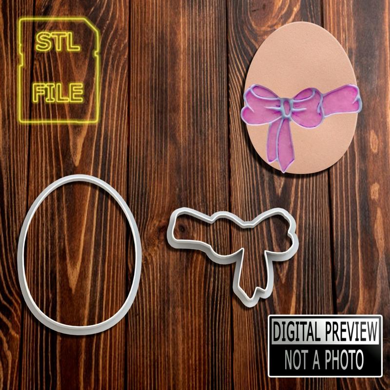 CORTANTE DE GALLETAS - Huevo con lazo