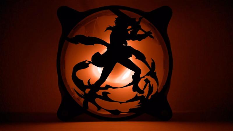 Genshin Impact Diluc PC fan cover