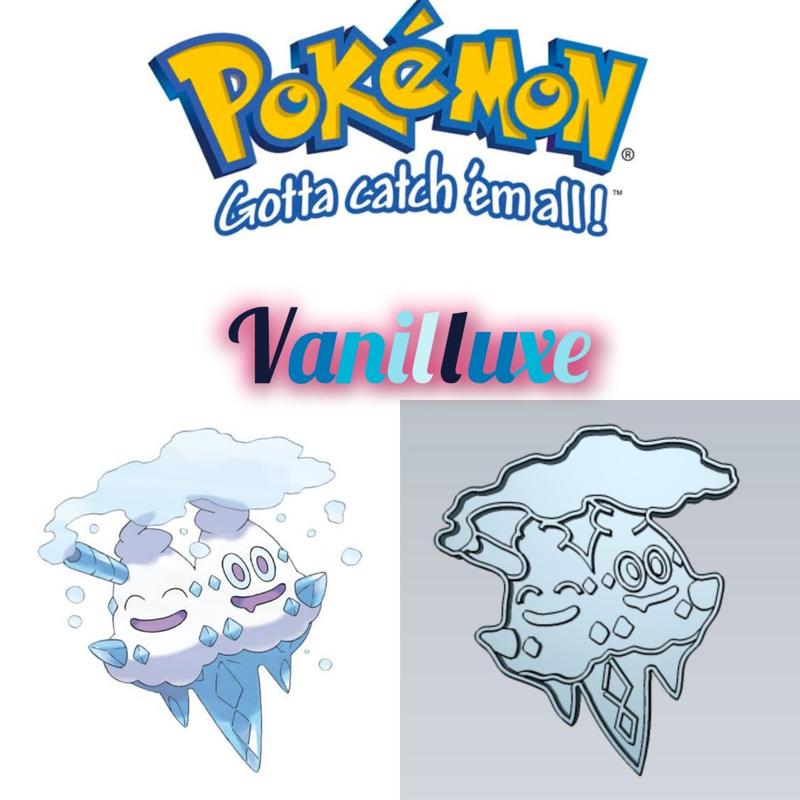 AMAZING POKEMON vanilluxe COOKIE CUTTER STAMP CAKE DECORATING