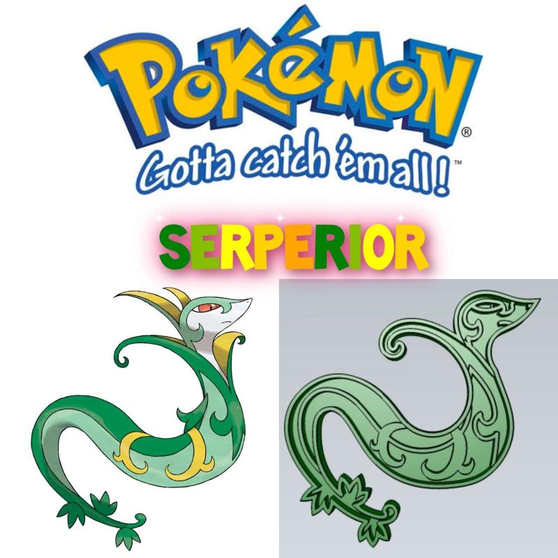 AMAZING POKEMON Serperior  COOKIE CUTTER STAMP CAKE DECORATING