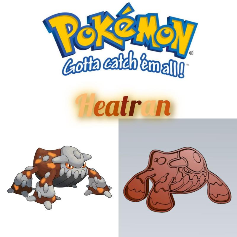 AMAZING POKEMON Heatran COOKIE CUTTER STAMP CAKE DECORATING