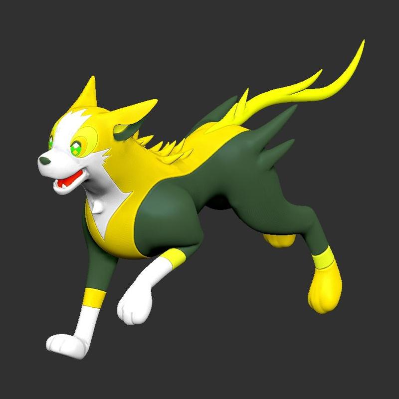 Boltund - FAN ART - POKEMON FIGURINE - 3D PRINT MODEL