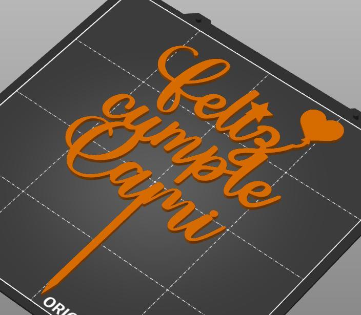 Happy Birthday Cake Topper cami