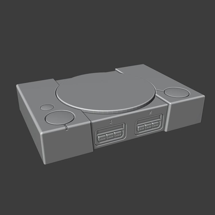 PS1 KEYRING - PLAYSTATION STYLE KEYRING KEYCHAIN