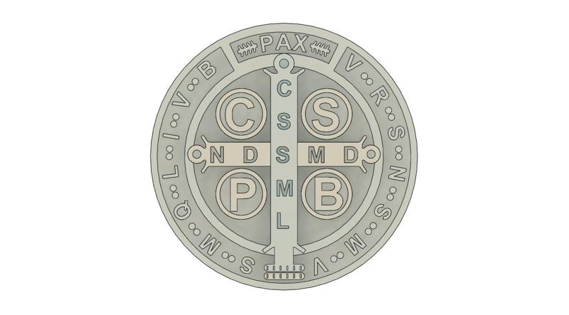 The Saint Benedict cross medal