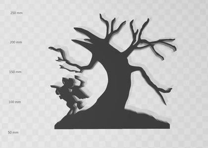 Sleepy Hollow Tree Silhouette