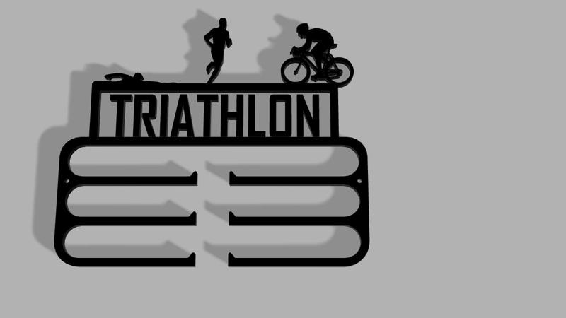 Triathlon medal wall bracket