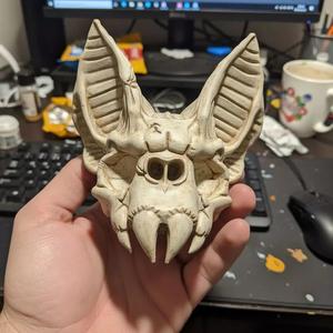Vampire Bat Skull - Gothic Halloween Decor