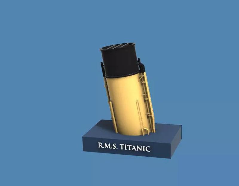Iconic funnels RMS Titanic