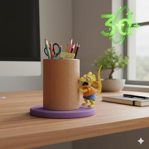 🐀 Bart Simpson "Rat Boy" - Desk Organizer! ✏️